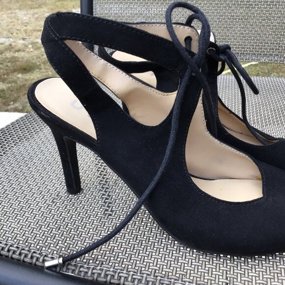 UNISA Ladies Black Suede Heels 6M - Picture 4 of 4